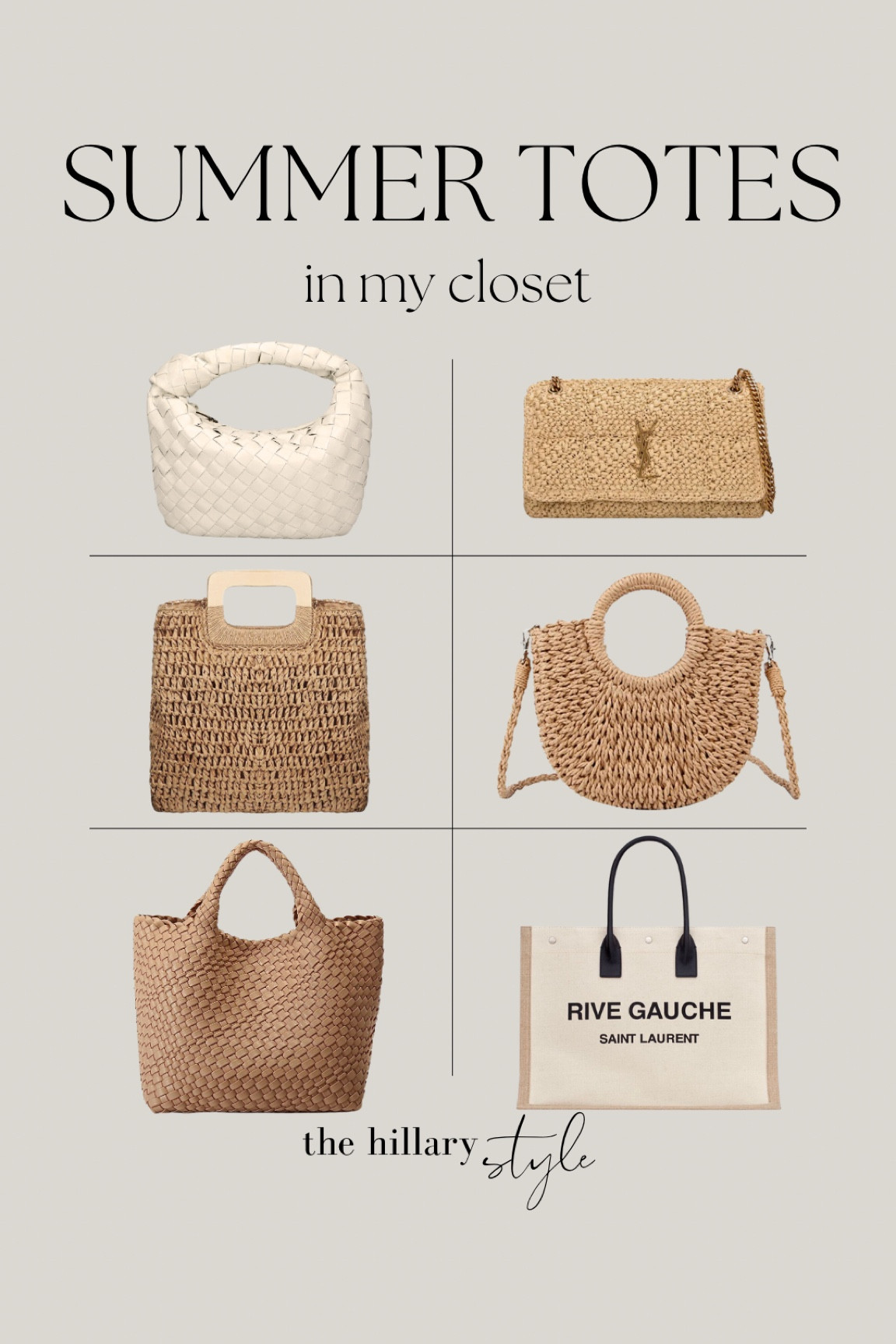 Summer Totes in My Closet

Woven Bag, Summer Fashion, Poolside Fashion, Tote Bag, Straw Tote, Canvas Tote, Beach Bag, YSL Bag, YSL Tote, Designer Handbag, Woven Purse, Saks Fifth Avenue, Amazon, Found It On Amazon, Amazon Fashion, Bachelorette Party, Vacation Fashion, Travel Fashion

#LTKtravel #LTKstyletip #LTKSeasonal