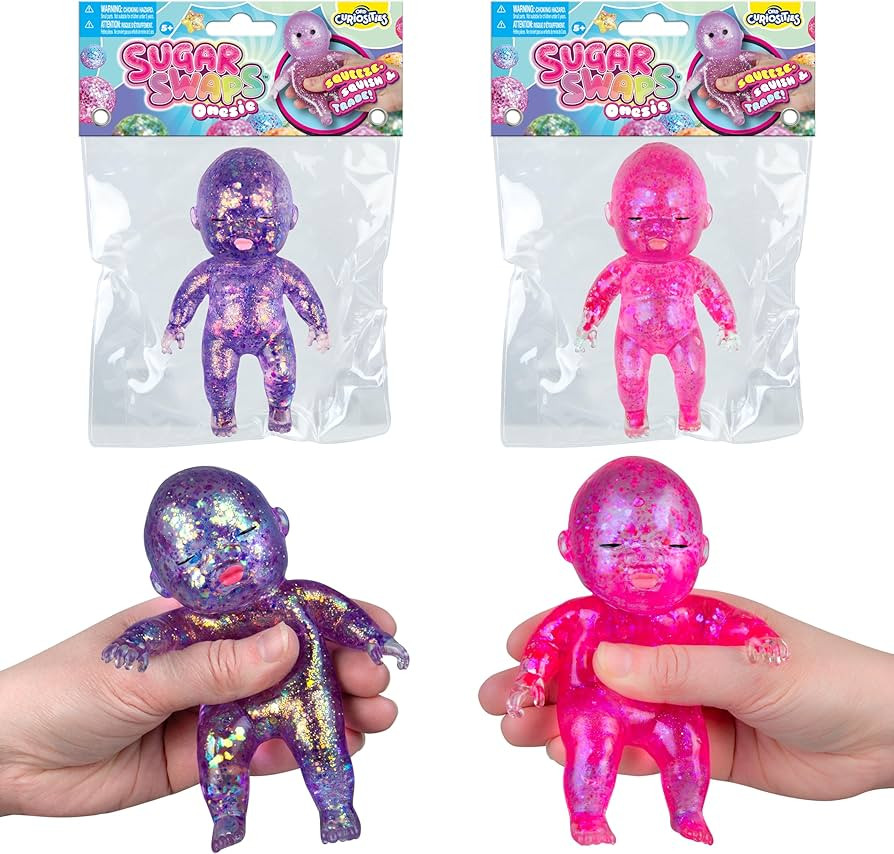 ORB Curiosities Sugar Swaps Jumbo Baby Squishies 2 Pack - 2 Big, Sparkly Sugar Baby Squishy Toys ... | Amazon (US)