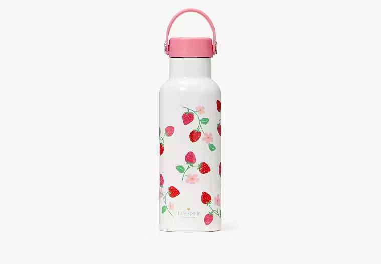 Strawberry Vine Stainless Steel Water Bottle | Kate Spade Outlet