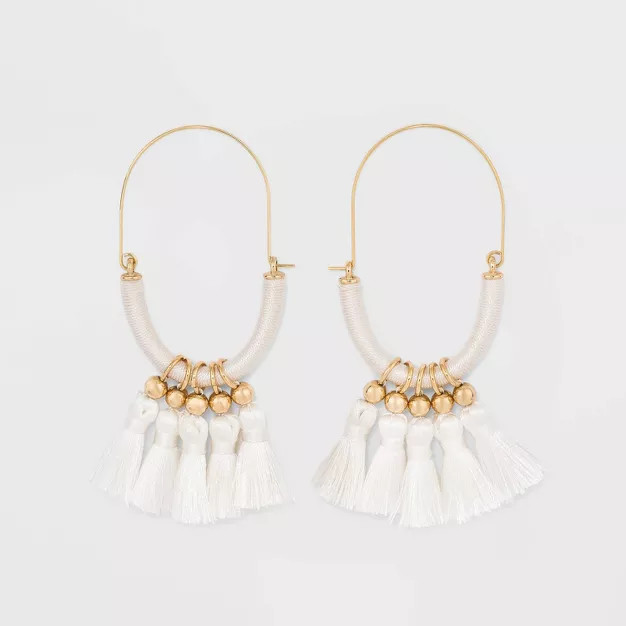 SUGARFIX by BaubleBar Bold Fringe Hoop Earrings | Target