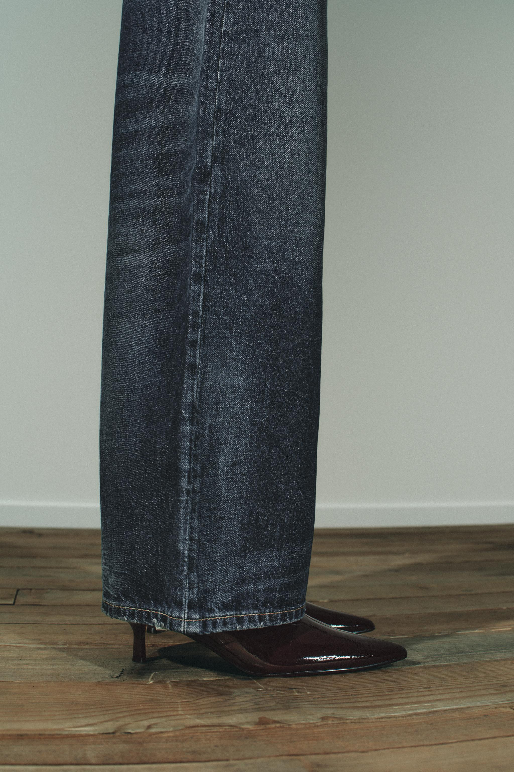 PATENT EFFECT KITTEN HEEL ANKLE BOOTS | Zara US