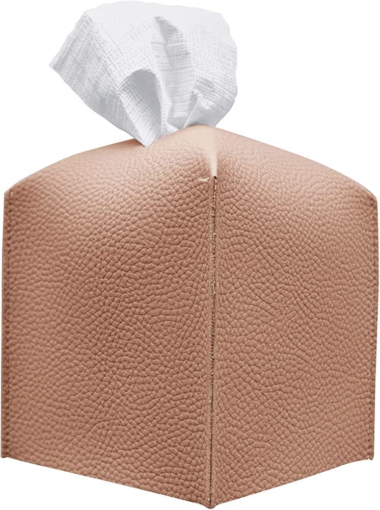 Carrotez Tissue Box Cover, [Refined] Modern PU Leather Square Tissue Box Holder - Decorative Hold... | Amazon (US)