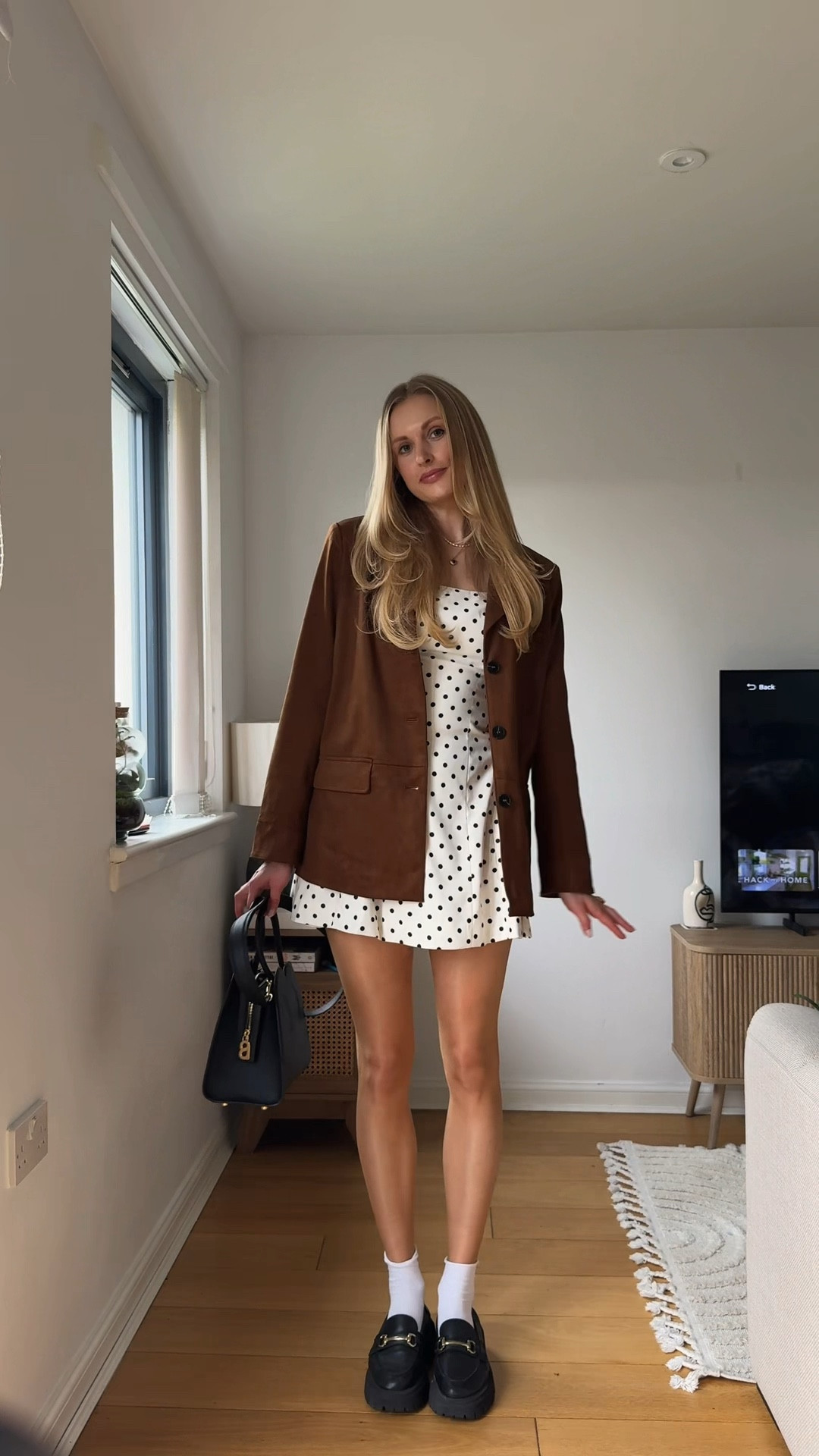 Styling polka dot summer dress for spring 🤍 
#outfitinspo#summerdress#commense#springoutfit#polkadots

#LTKdresses #LTKspring #LTKsummer
