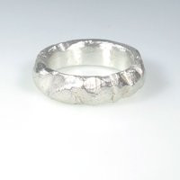 Chunky Silver Ring. Big Raw Distressed Carved Large Unisex Metal Solid Statement Birthday Gift For Men & Women | Etsy (US)