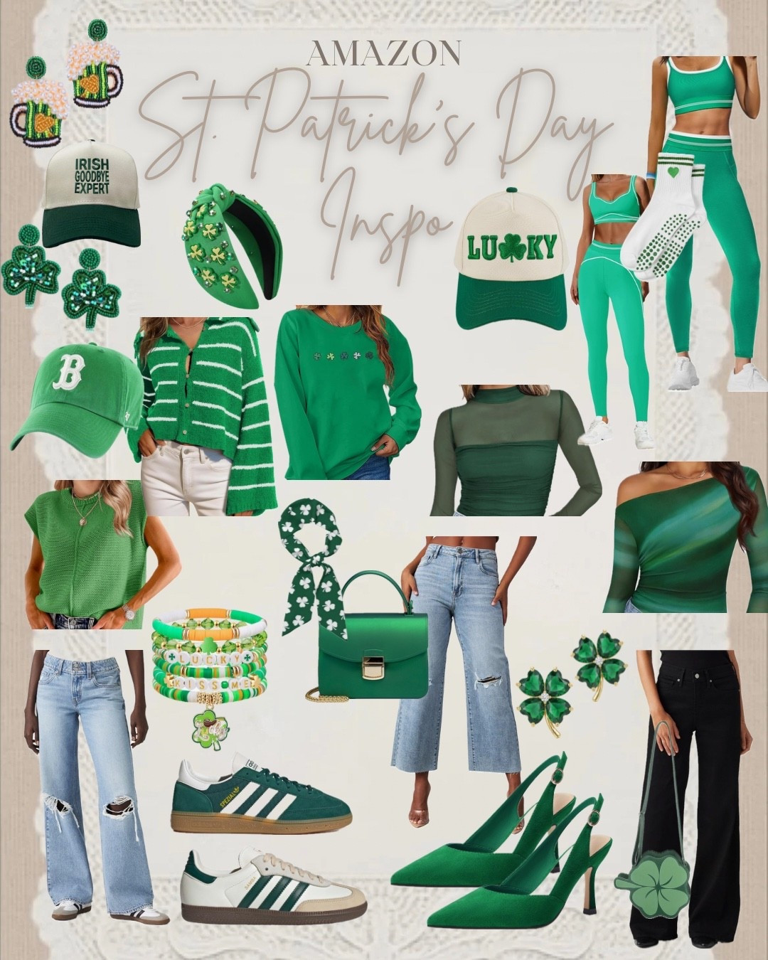 Amazon St. Patrick’s Day Outfit Inspo 🍀

Get ready for St. Patrick’s Day with these affordable Amazon finds! Whether you want a casual "Irish Goodbye" trucker hat look or a dressier vibe with green slingback heels and gold clover jewelry, I’ve curated the best of the best.


#LTKTall #LTKgrwm #LTKootd