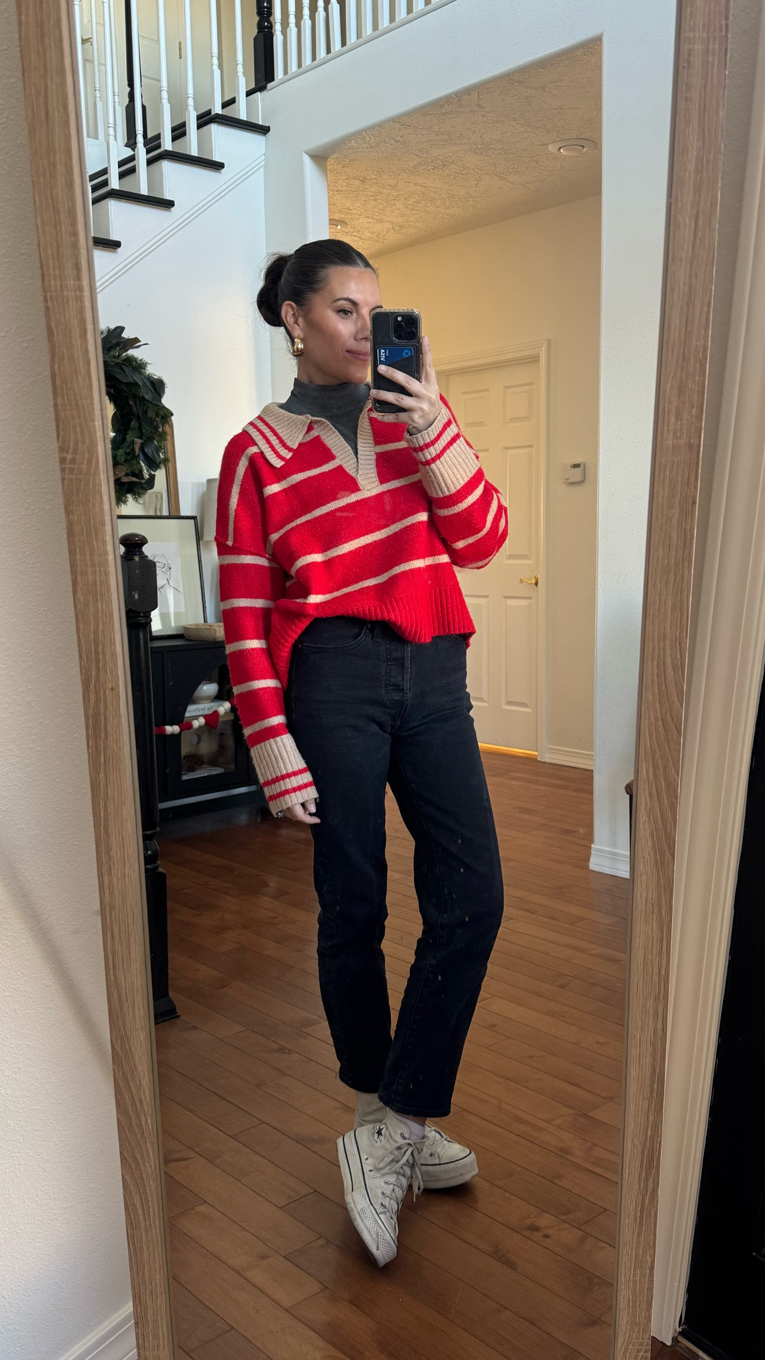 OOTD. I wear these jeans all the time and need more colors. True to sizee

#LTKOver40 #LTKFindsUnder50 #LTKStyleTip