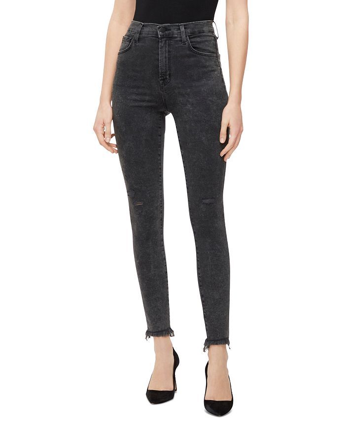 Leenah High-Rise Ankle Jeans in After Hours Destruct | Bloomingdale's (US)