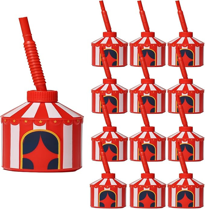 12 Pcs Circus Cups Circus Party Supplies Carnival Cups Carnival Party Decorations Mardi Gras Cups... | Amazon (US)