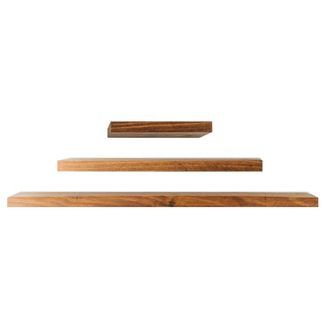 WILLOW & GRACE DESIGNS Rustic Floating Wooden Wall Shelves for Home Living Rooms and Bedrooms, Li... | Target