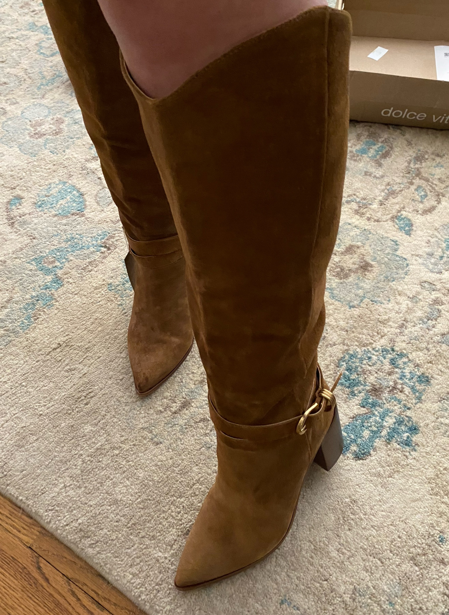 Obsessed is an understatement-wearing an 8! dolce vita boots, tall boots, brown and gold boots, Pointed toe boots, western style boots, country concert, Nordstrom boots, under the knee boots, knee boots, fall boots, shoe crush, nordstrom find

#LTKMidsize #LTKShoeCrush #LTKSaleAlert