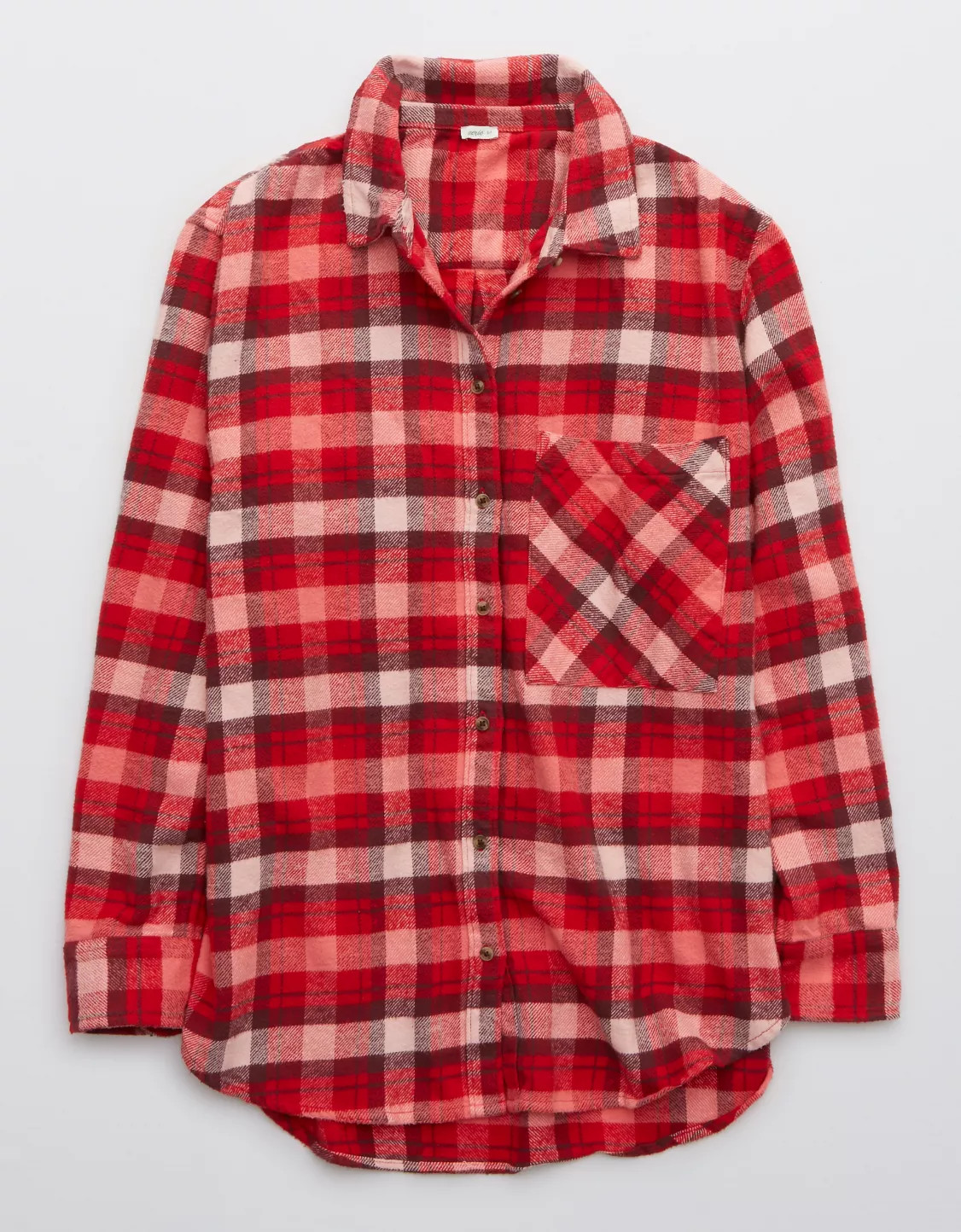 Aerie Anytime Fave Flannel Shirt | American Eagle Outfitters (US & CA)