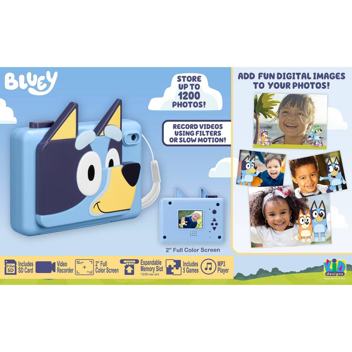 Bluey Digital Camera: Creative Thinking, Pretend Phones & Electronics, Bluey License | Target