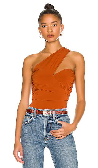 Liv Bodysuit in Ginger Brown | Revolve Clothing (Global)