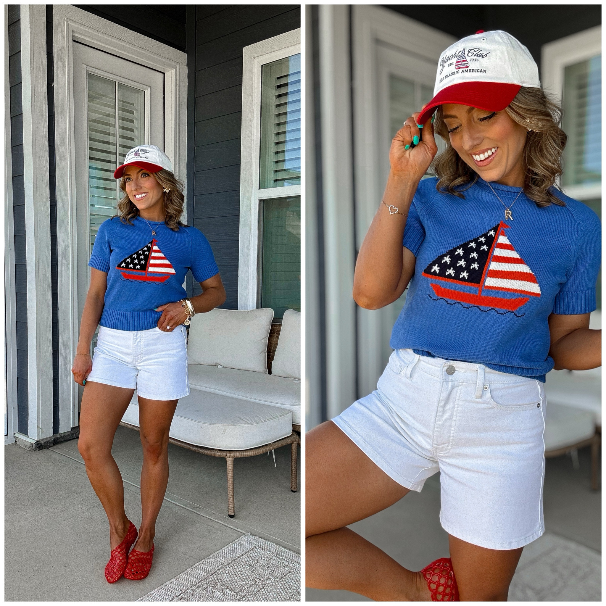 The cutest little patriotic moment 🇺🇸✨ this sweater tee is EVERYTHING—such a fun statement piece but still easy to wear! Styled with these white denim shorts that are so flattering and go with literally everything.

Perfect for summer, vacations, BBQs, or early 4th of July looks ❤️💙

#walmartfashion #walmartfinds #summeroutfit #patrioticstyle #momoutfits #affordablefashion #whitejeans #casualstyle #outfitideas #springtosummer #everydaystyle #budgetfriendlyfashion

#LTKootd #LTKPetite