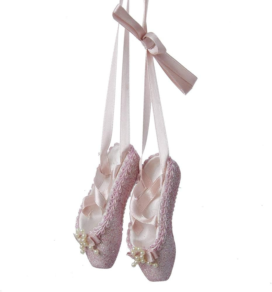 Pink Glitter Ballet Shoes Ornament | Amazon (US)