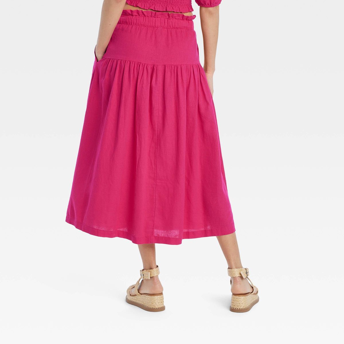 Women's Tie Waist Midi Skirt - Universal Thread™ | Target