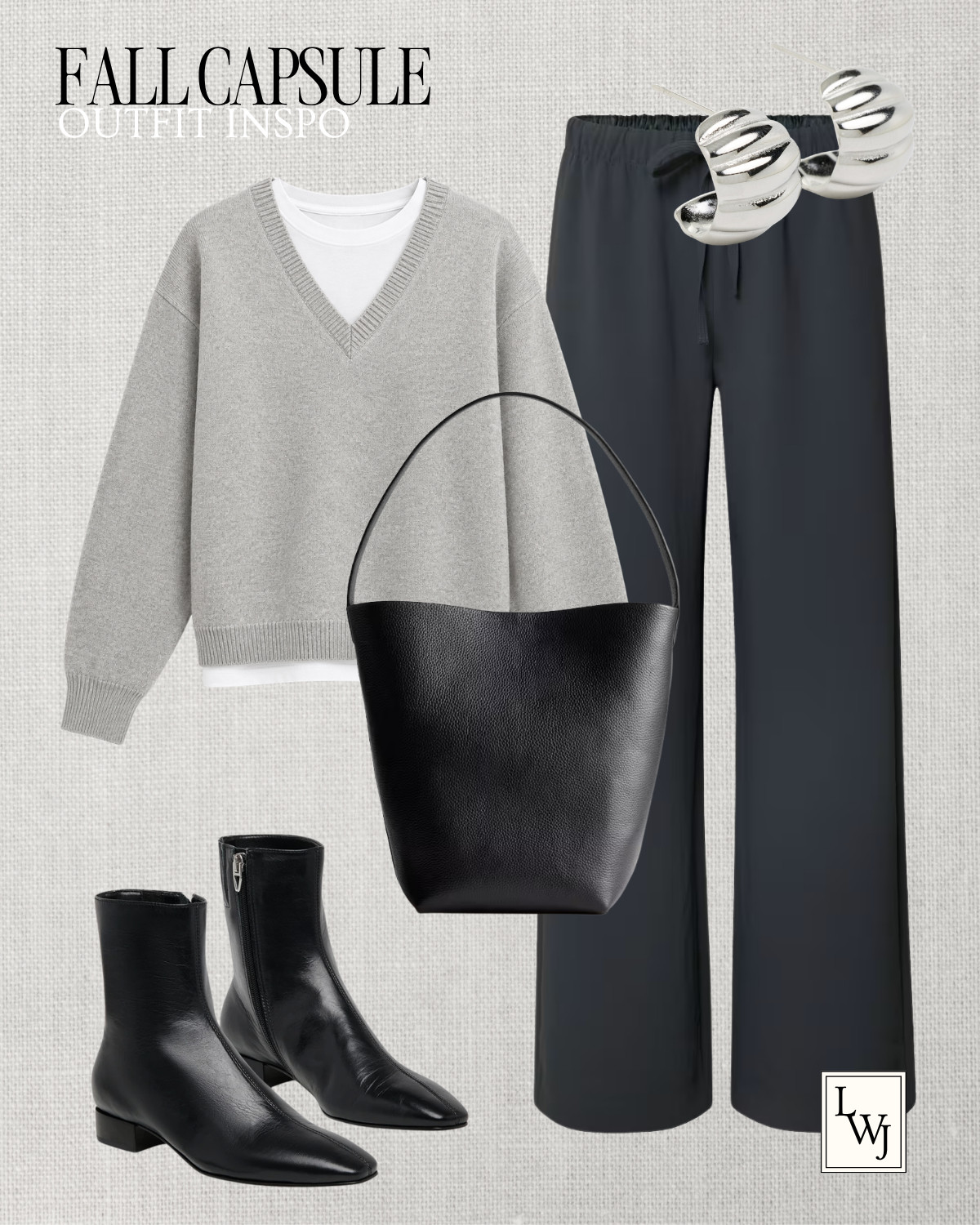 fall capsule wardrobe -- simple & polished outfit inspo fall style / fall outfits / aritzia / banana republic / jcrew / mango / varley / quince / wide leg jeans / straight leg jeans / ankle jeans / ballet flats / suede loafers / kitten heel booties / everyday leather boots / waterproof boots / matching sets / sherpa jacket / fleece jacket / adidas spezial sneakers / clog mules / bucket tote / suede tote / tory burch romy

#LTKootd #LTKSeasonal
