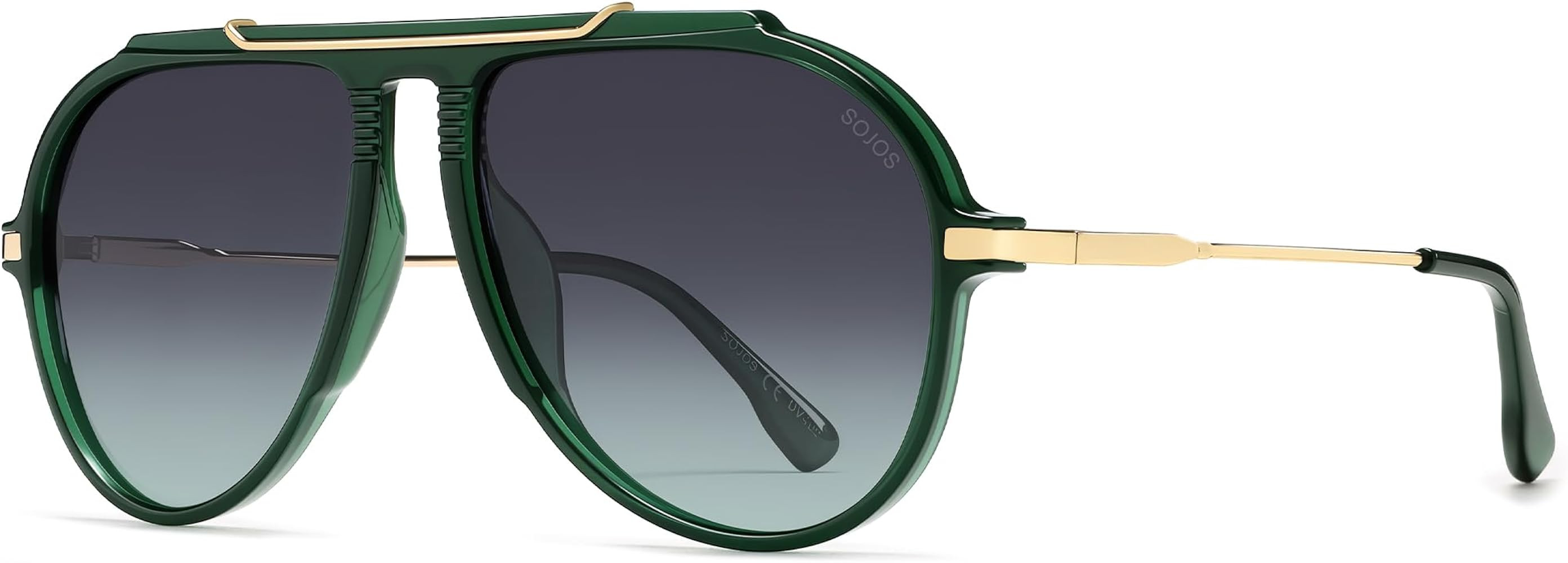 SOJOS Retro Oversized 70s Aviator Sunglasses Women Men SJ2693 | Amazon (US)