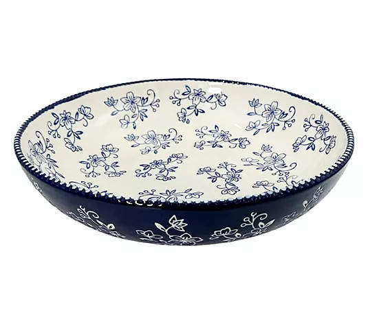 Temp-tations 4-qt Shallow Serving Bowl - QVC.com | QVC