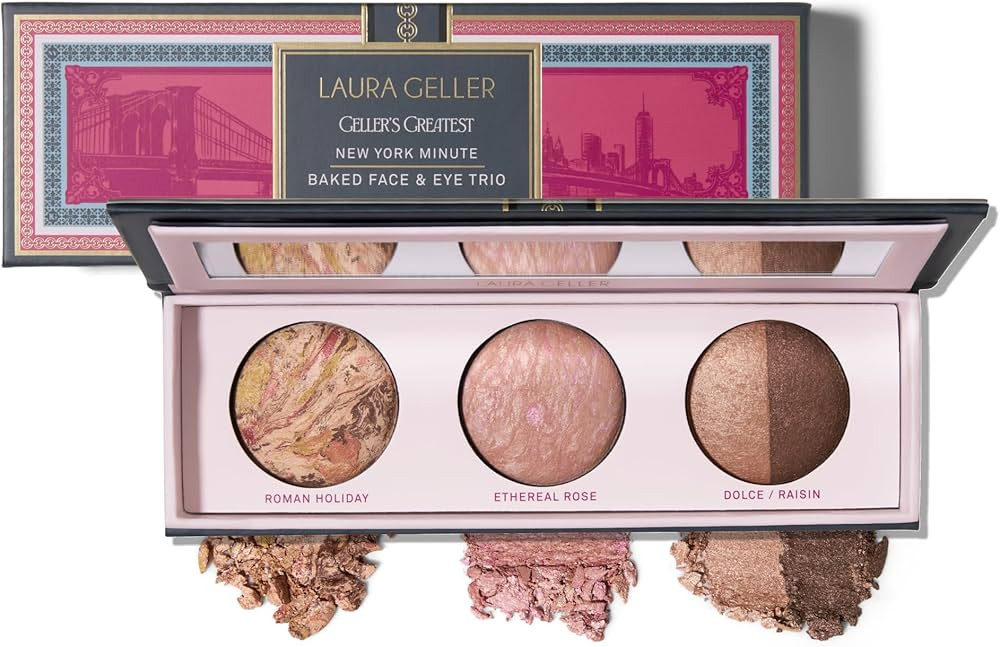 LAURA GELLER NEW YORK Geller's Greatest New York Minute Face & Eye Palette - Includes Blush, Bron... | Amazon (US)