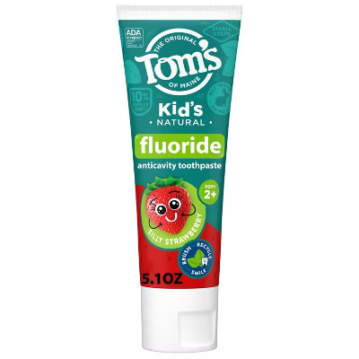 Tom's of Maine Silly Strawberry Kids' Anticavity Fluoride Toothpaste - 5.1oz | Target