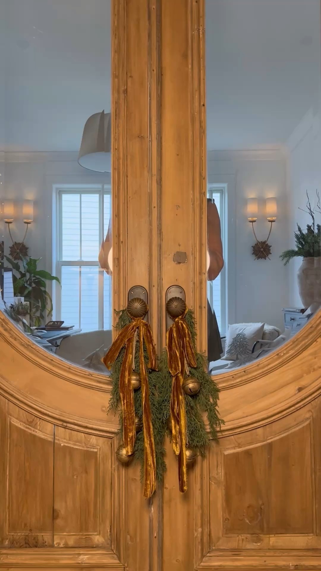 Quick and easy door swags that you can still do before the holidays!

#LTKSeasonal #LTKHome #LTKHoliday