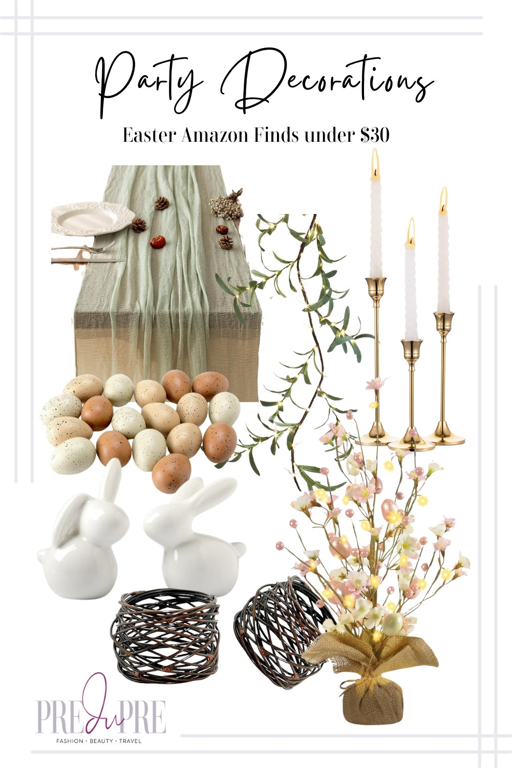 🐰 Elevate your Easter tablescape with these elegant Amazon finds! Soft pastels, gold accents, and rustic textures create a charming spring aesthetic. Perfect for hosting Easter brunch, dinner, or a cozy gathering.

🌿 Tap to shop before they sell out!
#EasterDecor #SpringTablescape #AmazonFinds #HolidayDecor #TablescapeGoals

#LTKParties #LTKHome #LTKFindsUnder50