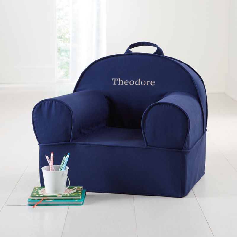 Large Navy Nod Chair + Reviews | Crate & Kids | Crate & Barrel