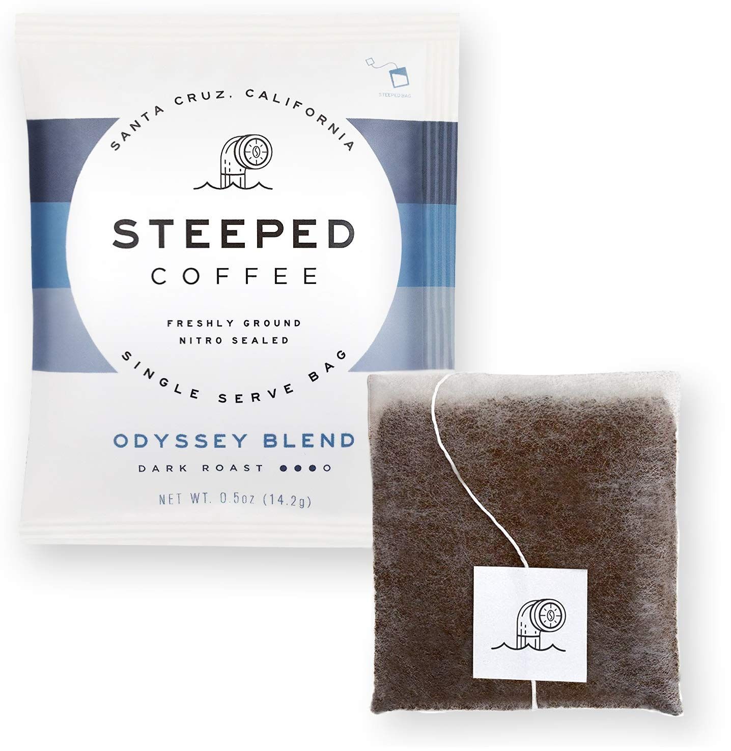 Steeped Coffee Single-Serve Packs - Just + Water - Direct Trade, Hand Roasted & Freshly Ground, S... | Amazon (US)