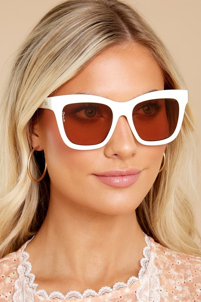 Irma Cream Sunglasses | Red Dress 