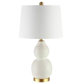 SAFAVIEH Darsa 25.5 in. White Table Lamp TBL4241A - The Home Depot | The Home Depot