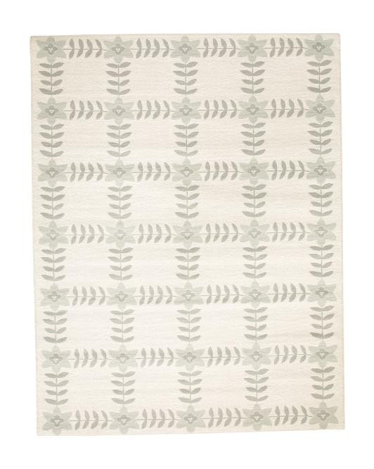 Made In Turkey 5x8 Indoor Outdoor Serena Floral Grid Area Rug | TJ Maxx