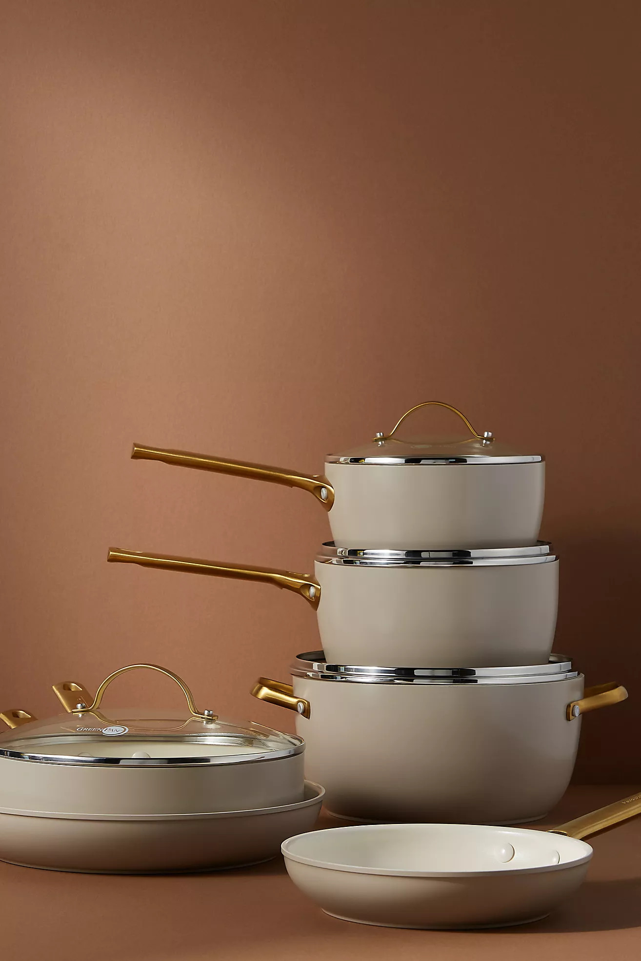 GreenPan Reserve Ceramic Nonstick 10-Piece Cookware Set | Anthropologie (US)