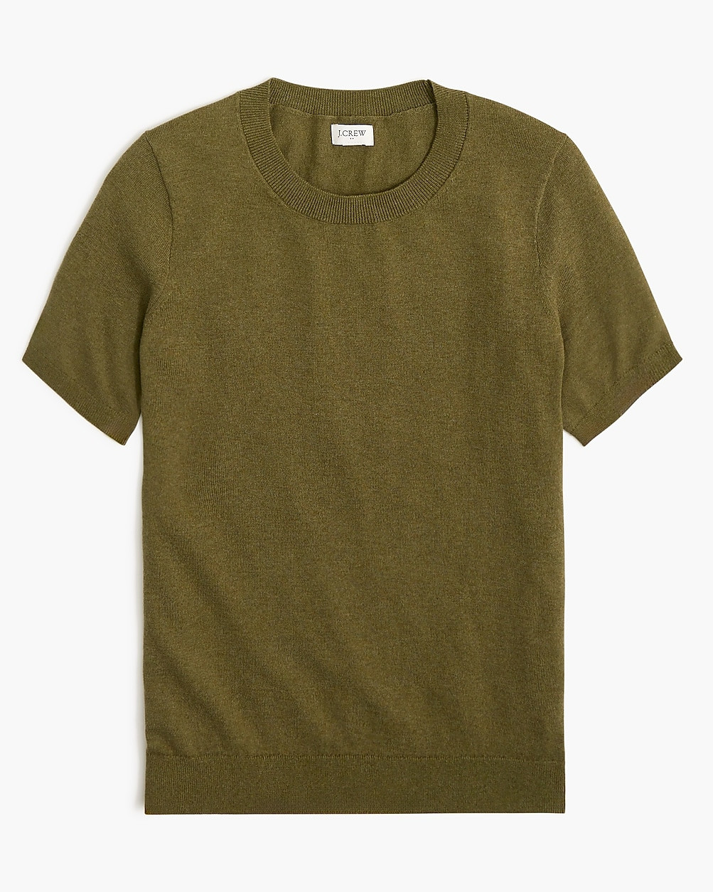Short-sleeve cotton crewneck sweater | J.Crew Factory