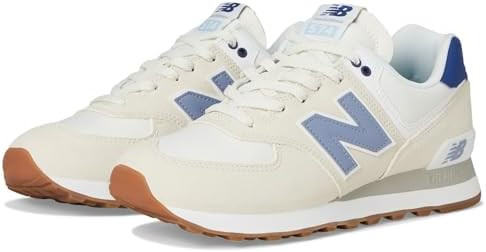 New Balance Women's 574 V2 Spring Sneaker, Linen/Indigo, 11.5 | Amazon (US)