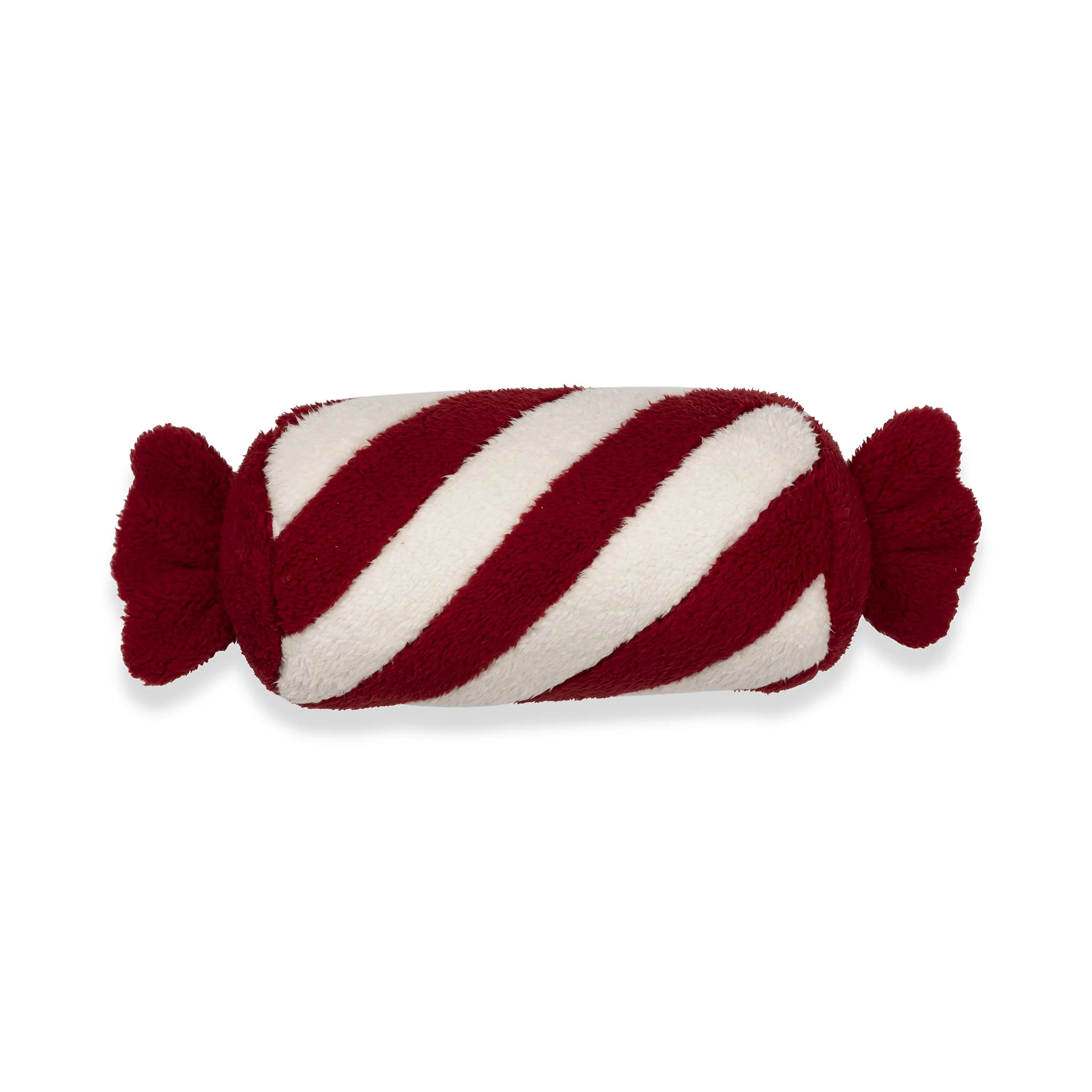 Mainstays Peppermint Shaped Pillow, Bolster, Red and White, 1 per pack | Walmart (US)