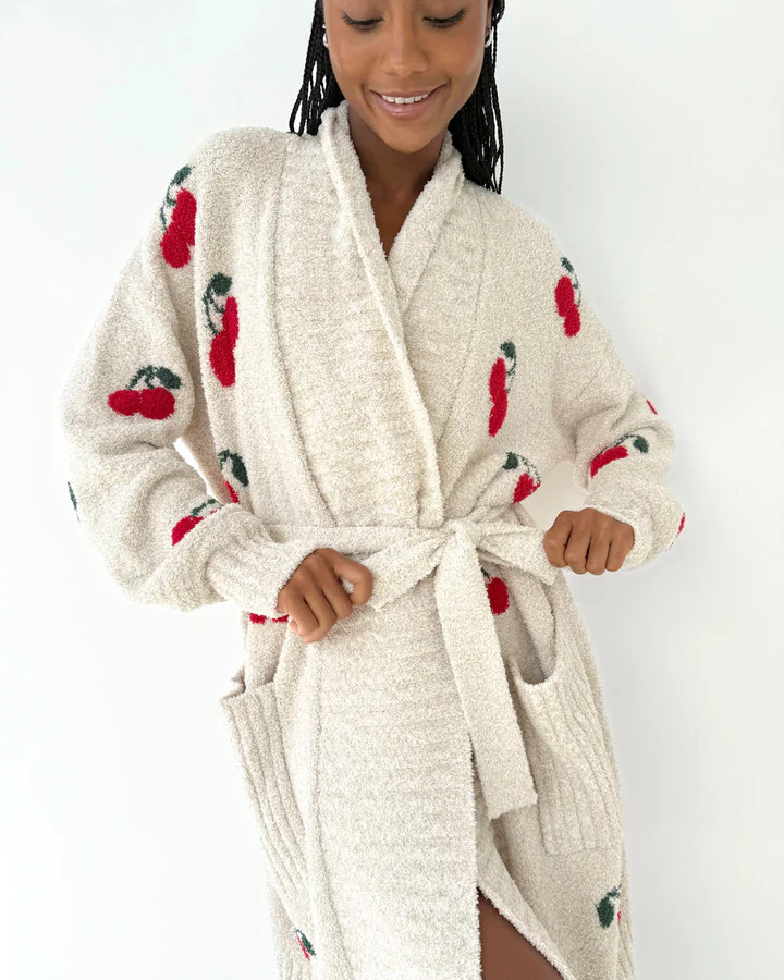 Pomona Fuzzy Yarn Cherries PJ Robe | Splendid