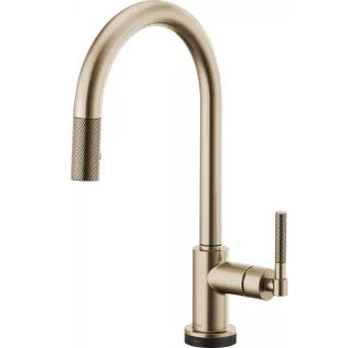 Brizo Litze Single Handle Arc Spout SmartTouch Pull Down Kitchen Faucet with Knurled Handle - Inc... | Build.com, Inc.