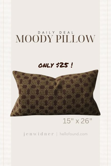 Gorgeous lumbar pillow for a great deal. Add a touch of the popular Dark Academia look that is the most searched design trend!

 Pillows with zippers. Velvet. Texture. Lumbar. Traditional modern. Throw pillow

#darkacedamia #homedecor #velvet #sale #greatdeal #dailydeal

#LTKhome #LTKFind #LTKsalealert