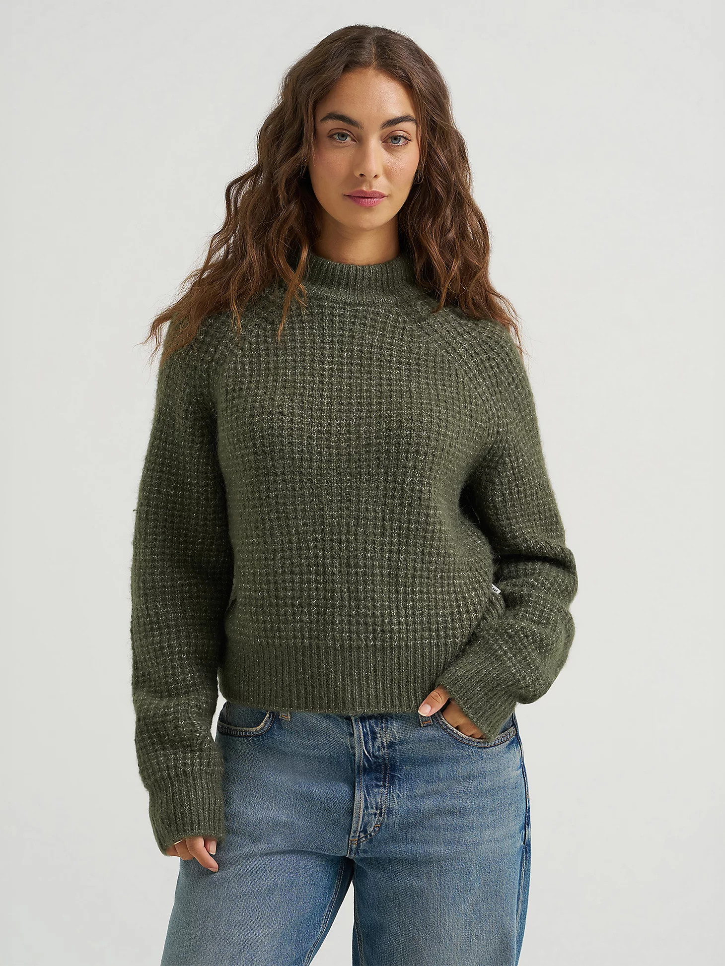 Women's Waffle Knit Sweater | Lee Jeans
