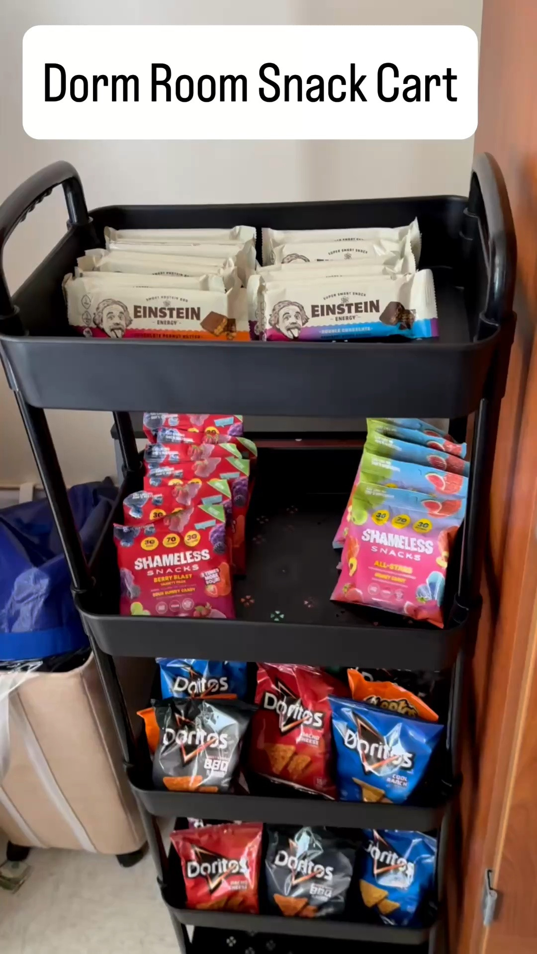 I ordered this rolling cart for my sons dorm room snack cart! 

I ordered the 5 tier cart to hold more snacks! It’s the perfect size for small dorm rooms!

Thank you Shameless Snacks and Einstein Energy for the snacks for his snack cart!!!!

He had more snacks to fill it up but ate them before he moved into his dorm🤣🤣🤣

#LTKMens #LTKHome #LTKfoodie