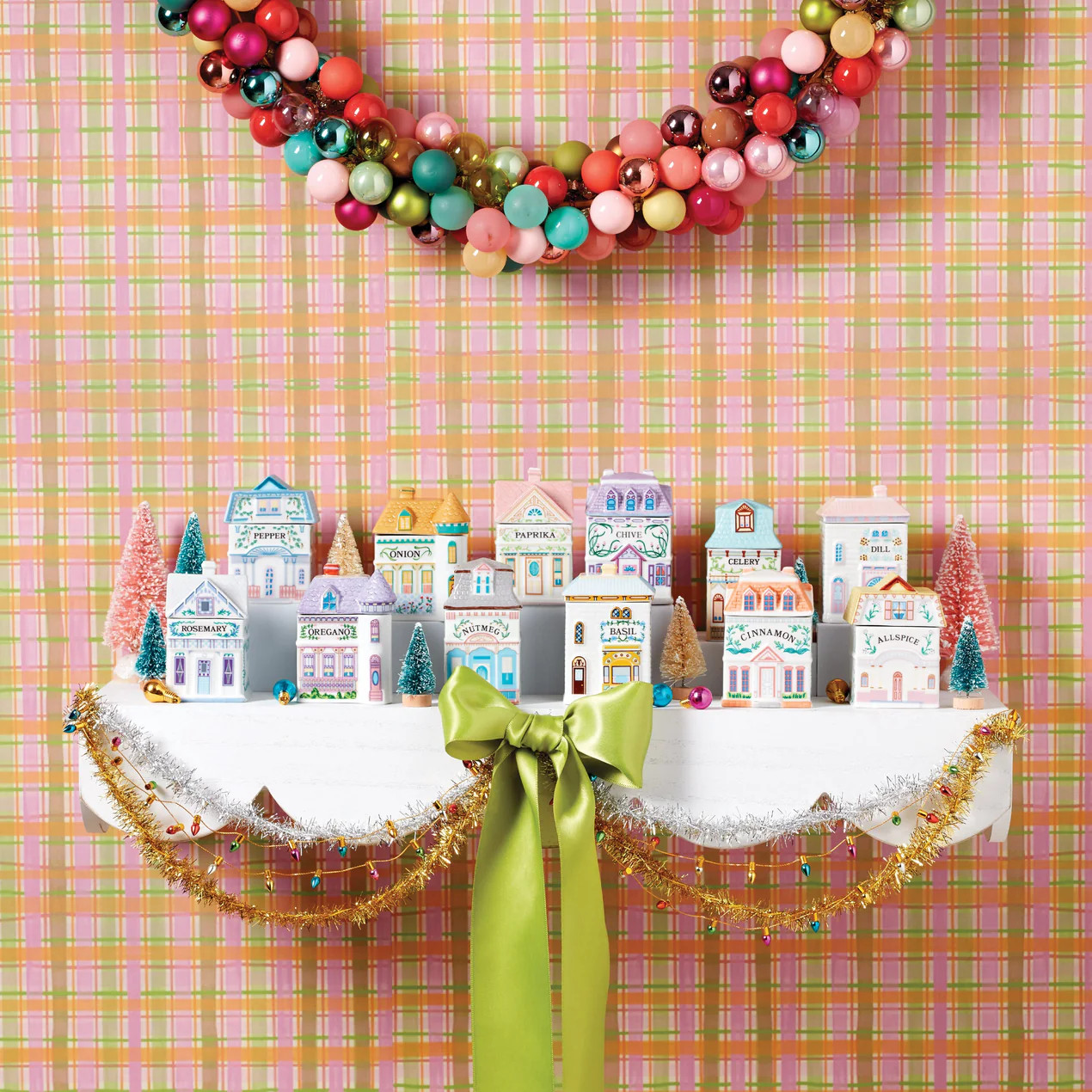 Lenox Spice Village 6-Piece Spice Jar Set, Garden District | Lenox