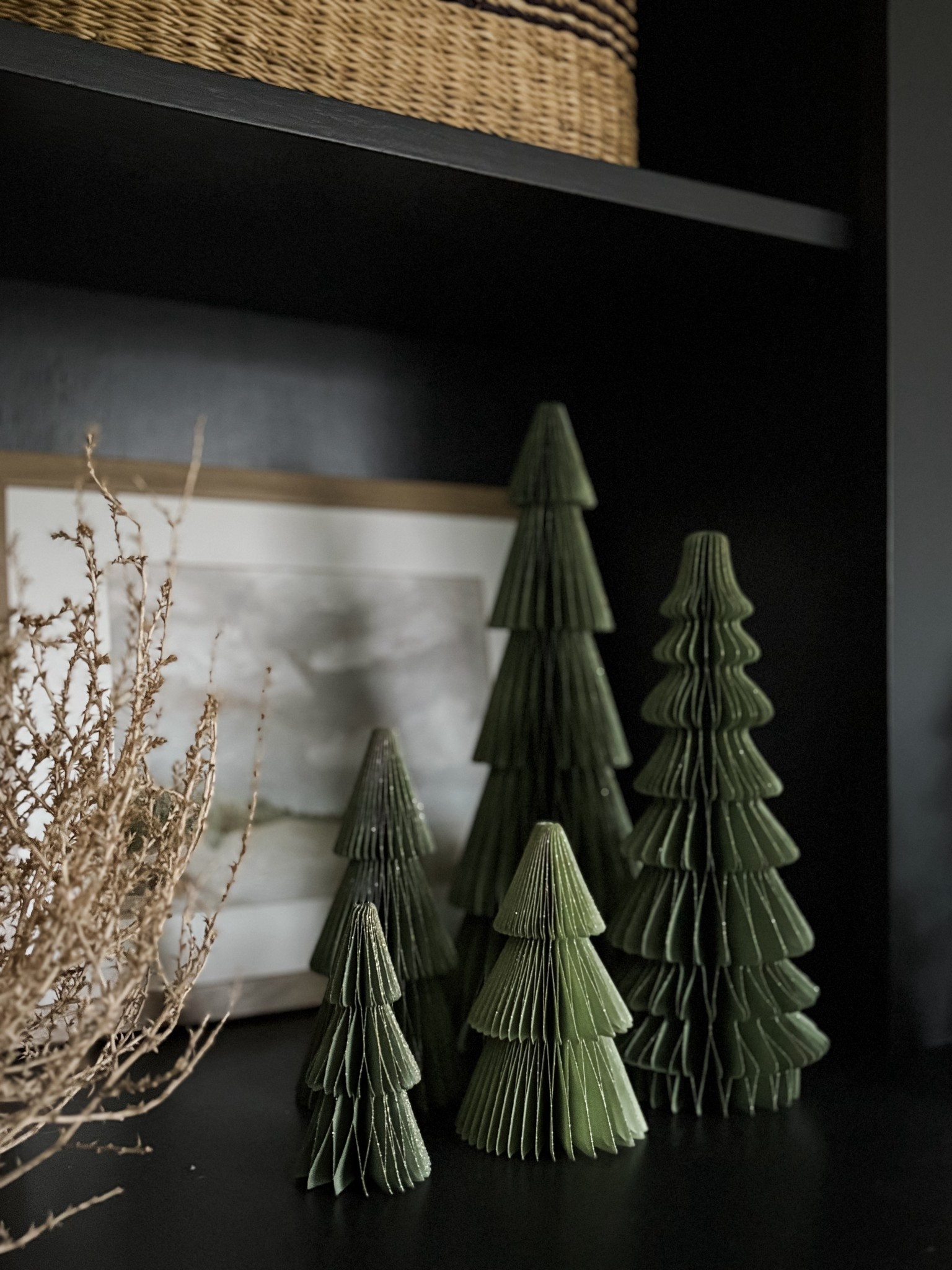 I want to put these little paper Christmas trees everywhere! 

Super simple holiday styling - the olive green is a perfect shade. They feel both classic and modern at the same time. 🥰



#LTKHome #LTKHoliday #LTKSeasonal