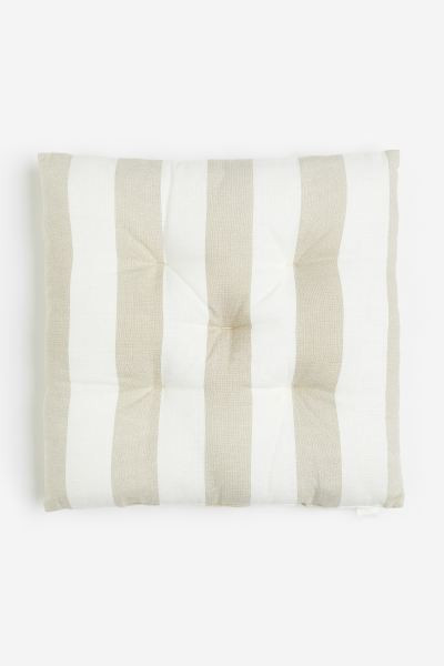 Striped Cotton Seat Cushion | H&M (US + CA)