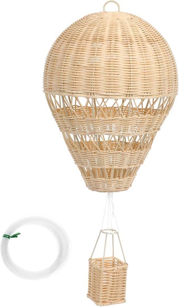 rattan hot air balloon wedding party supplies inflatable hot air balloon beige home decor basebal... | Amazon (US)