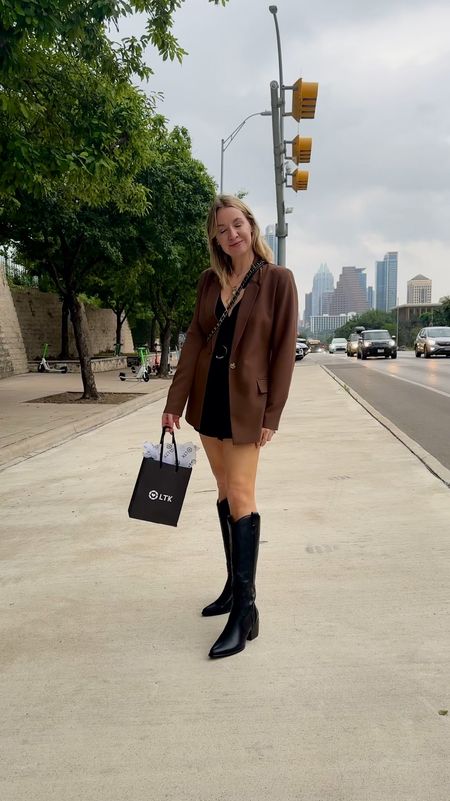 Last nights outfit for happy hour downtown Austin with LTK! Blazer and boots are both from Amazon! 

#LTKsalealert #LTKstyletip #LTKfindsunder50