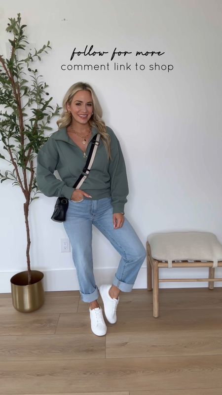 Target Casual Fall Outfit // 20% off with code READY20 // wearing a small in pullover and 0 regular in jeans. Both run tts. Sneakers run tts as well. 





White sneakers. Mom jeans. Mom outfit. Mom style. Casual style. Fall fashion. Teacher outfit  #targetstyle @target 

#LTKSeasonal #LTKBacktoSchool #LTKstyletip