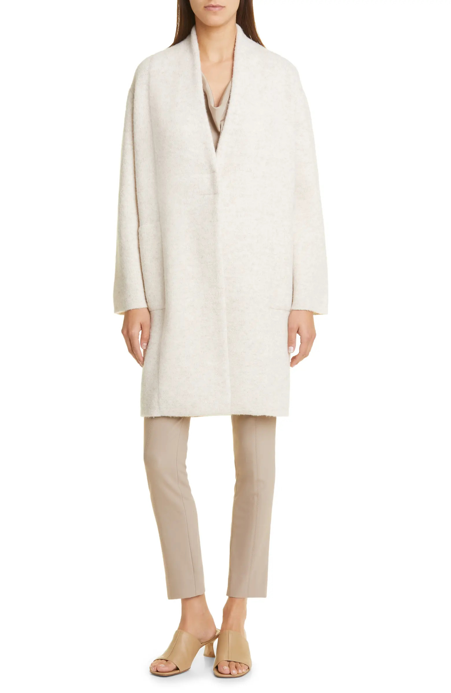 Bouclé Wool & Cashmere Cardigan Coat | Nordstrom