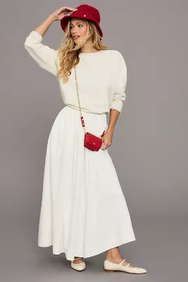 Mare Mare x Anthropologie Smocked-Waist Maxi Skirt | Anthropologie (US)