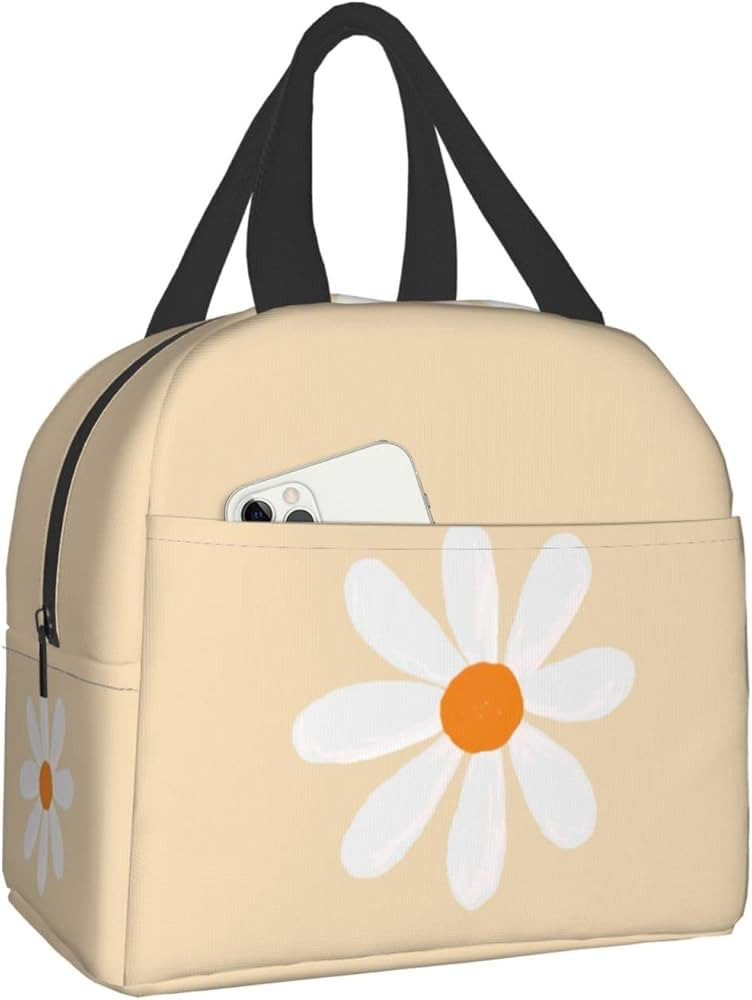 Insulated Lunch Bag Reusable Lunch Box For Women Men, Cooler Lunch Tote Bag With Front Pocket for... | Amazon (US)